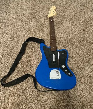 Rock Band 4 Ps4 Fender Jaguar Guitar Blue Rare