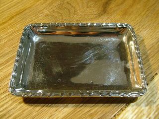 Good Quality Hm1929 Antique Solid English Sterling Silver Pin Tray Trinket Dish