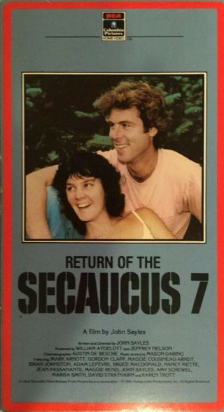 Rare Return Of The Secaucus 7 Vhs Tape 1981 Campy Fun Movie 1983 Rca Very