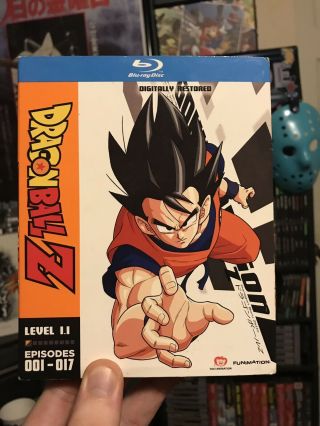 Dragonball Z Level 1.  1 Blu Ray Slipcover Episodes 1 - 17 Rare Oop Collectible