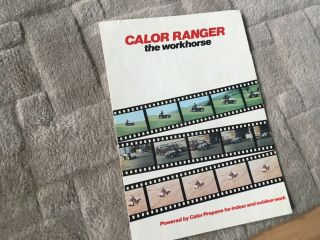 Calor Ranger.  (calir Gas Vehicle).  Brochure 1973 Rare Item