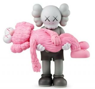 Kaws Gone Figure Grey Pink Limited - In Hand