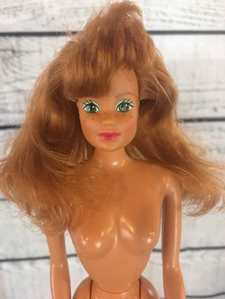 Vintage 1966 Mattel Red Hair Barbie Tnt Blue Eyes