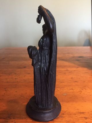 Antique Vintage French Spelter Figurine Goddess Lady 6 