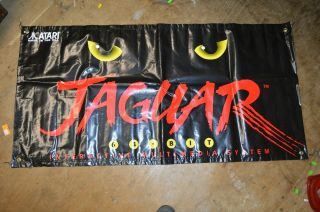 Rare Vintage Atari Jaguar Advertising Banner 48 " X 20 " Video Game System