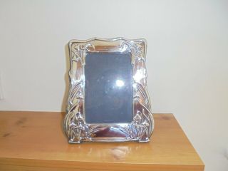 Vintage British Sterling Silver - Art Deco Style - Picture Frame