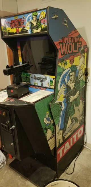 Operation Wolf Arcade Machine By Taito  1987 - Rare Pick Up