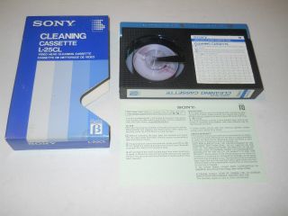 Sony L - 25cl Beta Video Head Cleaning Cassette - Rare