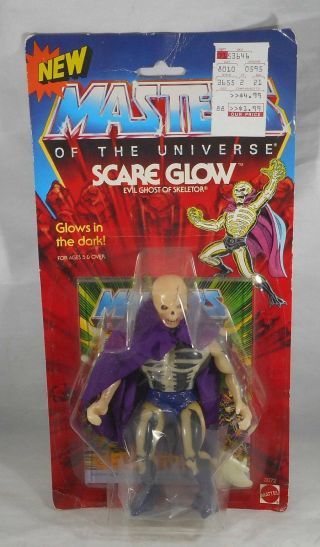 Vintage 1987 Mattel Masters Of The Universe Scare Glow Moc He - Man Motu