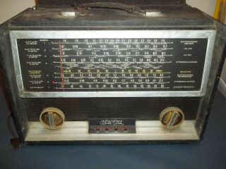 Rare Vintage Hallicrafters Tw - 1000 Portable Skyrider Receiver Short Wave Radio