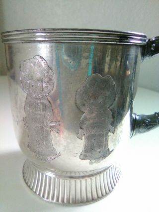 19th Century Antique Meridan Silver Child 