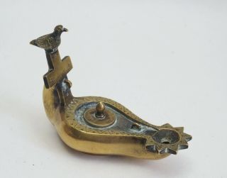 Fine Antique 19th Century Roman Style Bronze Oil Lamp