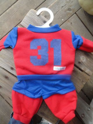 Cabbage Patch Kids Vintage Coleco Red And Blue Jogging Suit Cute