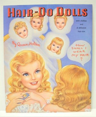 1985 Hair - Do Dolls Paper Dolls By Queen Holden