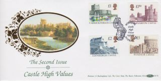 Gb Stamps Rare First Day Cover 1992 High Value Castles Windsor Benham Silk