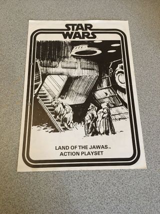 Star Wars Vintage 1977 Palitoy Land Of The Jawas Instructions Sheet Rare