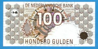 Netherlands 100 Gulden 1992 Series 1180643770 Rare Unc