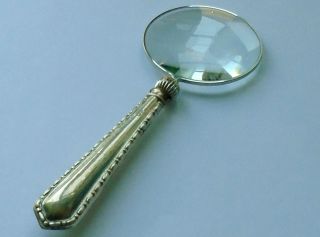Raeno Sp Co Hm Silver Handle Magnifying Glass B/ham 1918 George V