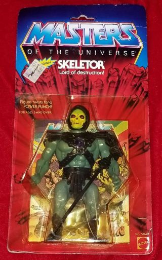 1982 Skeletor Masters Of The Universe Moc Figure He - Man Series Vtg Motu 80s Nos