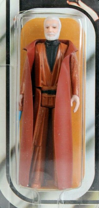 Vintage Kenner Star Wars 12 Back - A Ben (Obi - Wan) Kenobi (Grey Hair) AFA 80 NR 3
