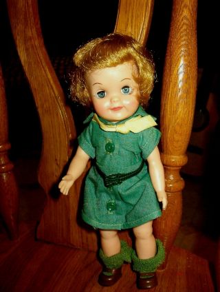 Vintage Effanbee Fluffy Girl Scout Doll 1965 8 In
