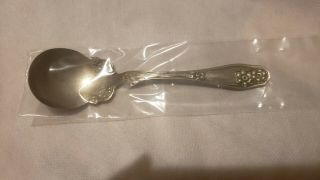Antique Vintage Collectible Spoon 6 " Rogers Nickel Silver - Flower 1906