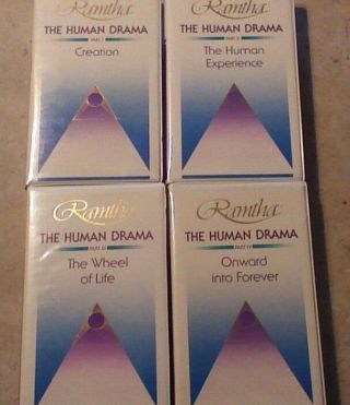 Ramtha The Human Drama 4 Part Vhs Set 1985 Rare Out Of Print From Jzk,  Inc.