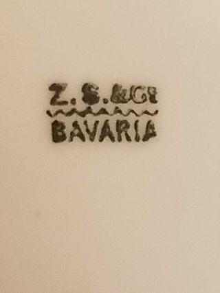 Antique Z.  S.  & G Bavaria Creamer/Pitcher 2