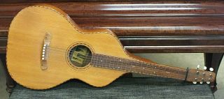 Vintage C Knutsen Hawaiian Guitar Rare Chris Knutsen Stringed Harp Guitar Pnw