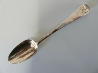 Hester Bateman Solid Silver Oe Teaspoon London 1784.  Incuse Duty Mark.  