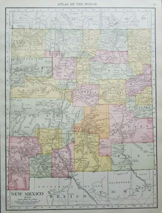 Rand Mcnally 1916 Antique Map Of Mexico