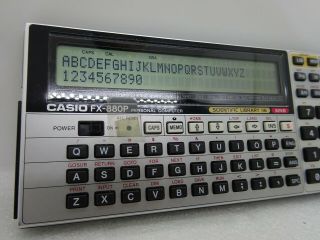Rare Vintage Casio Fx - 880p Personal Computer With Memory Pack Rp - 33