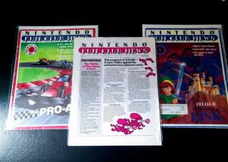 Nintendo Fun Club News Volume 1 Issue 2 Summer 1987 Legend Of Zelda Worn Rare