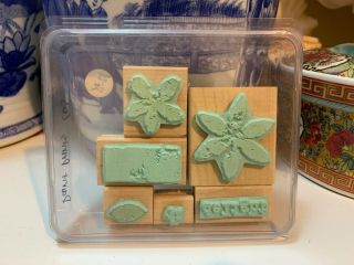 Stampin Up Paint Prints Wood Mounted Stamps Collectible Rare Set 2005 Vintage 3