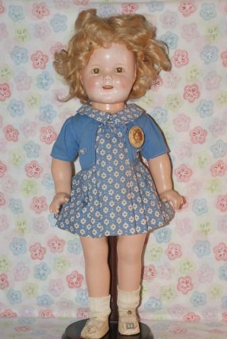 Gorgeous Vintage Rare 18 " Tagged Shirley Temple Composition Our Little Girl