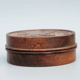 Collectable China Handwork Antique Boxwood Carve Bird Delicate Rare Jewelry Box