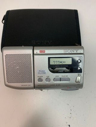 Rare Sony M - 950 Microcassette - Corder With Speaker B - 1