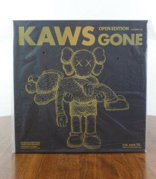 Kaws GONE Companion BFF Black Vinyl Figure NGV & Plastic Wrap 2