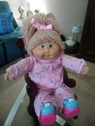 Cabbage Patch Kids Sandy Ponytail Green Eyes Made In Spain Cpk Doll Jesmar 