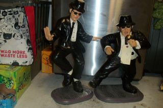 Rare 3 Ftcollectible Blues Brothers Movie Memorabilia Statues Jake & Elwood Rare