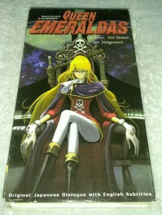 Queen Emeraldas (anime,  Vhs,  English Subbed) Rare Oop