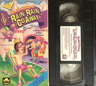 Rain Rain Go Away (vhs) Golden Book Video Anime Robin Leach Rare Tape Children 