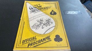 South Africa - - - Ace Speedway - - Best Pairs Meeting - - Programme - - 1960 