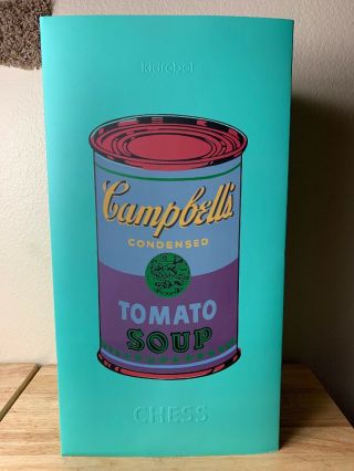 Kidrobot - Andy Warhol Campbell Soup Chess Set Htf Rare