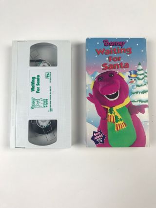 Barney Waiting for Santa VHS Video Sing Along Song Rhyme Rare Movie 3