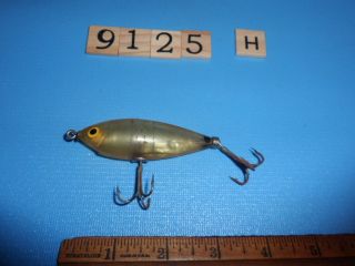 S9125 F Vintage Wood Manufacturing Company Fishing Lure Spot Tail Minnow Clear