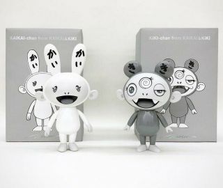 Takashi Murakami,  Kaikai Kiki Collectibles.  Black & White.  Limited Edition