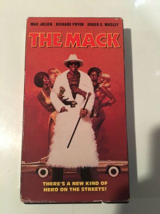 Rare Oop The Mack 1973 Vhs Video Tape Blaxploitation Max Julien Richard Pryor
