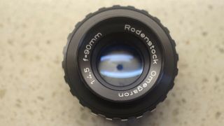 - Rodenstock Omegaron 90mm F4.  5 Enlarging Lens Rare German Enlarger Exc.  Cond.