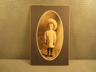 Victorian Antique Cabinet Card Photo Of Young Boy,  Child,  Kid